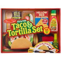 Melissa & Doug 9370 Fill & Fold Taco & Tortilla Set למכירה 