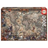 פאזל Pirates Map 2000 18008 חלקים Educa למכירה , 2 image