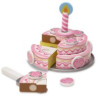 Melissa & Doug 4069 Triple-Layer Party Cake - Wooden Play Food למכירה 