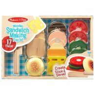 Melissa & Doug 513 Sandwich Making Set - Wooden Play Food למכירה , 4 image