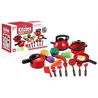 בית הצעצוע 405738 כלים מטבח סירים דמוי מתכת 18 חלקים למכירה , 2 image