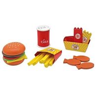 צעצועץ W10B186 ערכת בורגר מעץ לילדים למכירה , 2 image