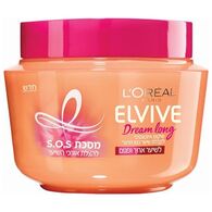 Loreal מסכת S.O.S להצלת אורכי השיער לשיער ארוך ופגום 300 מ"ל למכירה 