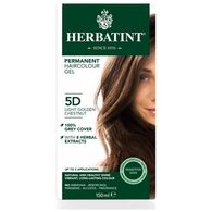 5D צבע טבעי לשיער גוון ערמוני מוזהב בהיר Herbatint למכירה 
