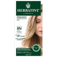 8N צבע טבעי לשיער גוון בלונד בהיר Herbatint למכירה 