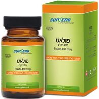 ויטמין SupHerb Vitamin B9 120mg 90 Tab למכירה 