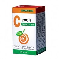 ויטמין Vitamin C 600mg 100 Cap לא חומצי Floris/Hadas למכירה 