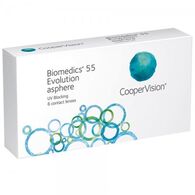 Biomedics 55 Evolution 12pck עסקה חצי שנתית CooperVision למכירה 