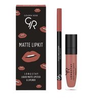 Golden Rose Liquid Matte Lipstick and Lipliner Warm Sable למכירה 