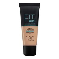 מייק אפ Maybelline Fit Me Matte and Poreless Foundation 130 Buff Beige 30 ml למכירה 