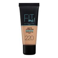 מייק אפ Maybelline Fit Me Matte Plus Poreless Foundation 220 Natural Beige 30ml למכירה , 2 image