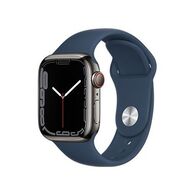 שעון חכם Apple Watch Series 7 41mm Stainless Steel Case Sport Band GPS + Cellular אפל למכירה , 2 image
