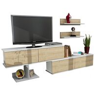 מזנון מזנון טלוויזיה בשילוב מדפים תואמים דגם מקסימוס Homax למכירה , 2 image