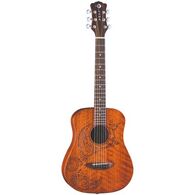 גיטרה אקוסטית LUNA GUITARS Safari Tattoo Travel Guitar w/Gigbag למכירה , 2 image