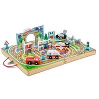 30141 ערכת רכבת בעיר הגדולה נוח לנסיעה Melissa & Doug למכירה , 2 image
