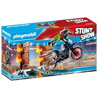 פליימוביל 70553 Stunt Show Motocross with Fiery Wall למכירה 
