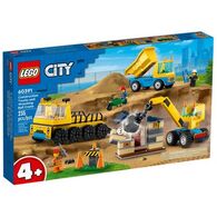Lego לגו  60391 Construction Trucks and Wrecking Ball Crane למכירה , 2 image