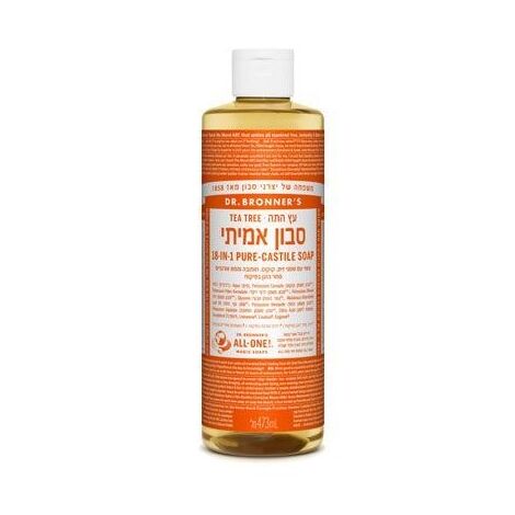סבון Dr. Bronner Magic Soaps Soap, Liquid, Castile, Tea Tree, Organic למכירה 