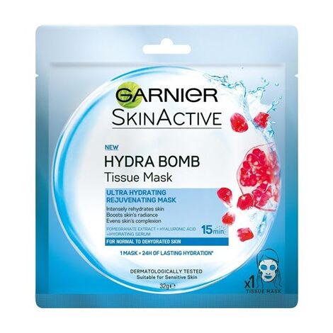 Moisture Aqua Bomb Intense Hydrating Tissue Mask Pomegranete Extract 32g Garnier למכירה , 2 image