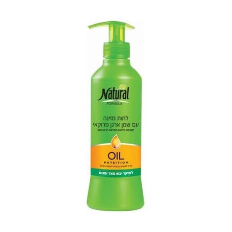 Natural Formula קרם לחות עם שמן ארגן מרוקאי לשיער יבש ופגום 400 מ"ל למכירה 
