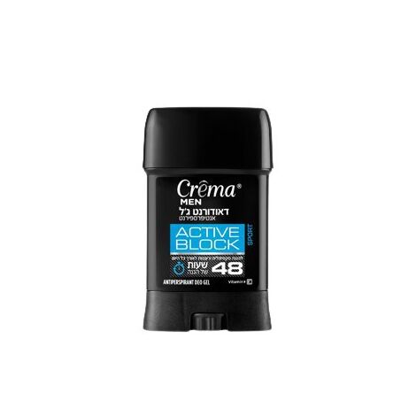 דאודורנט Crema Antiperspirant Deo Gel Men Active Block Sport 70ml למכירה , 2 image