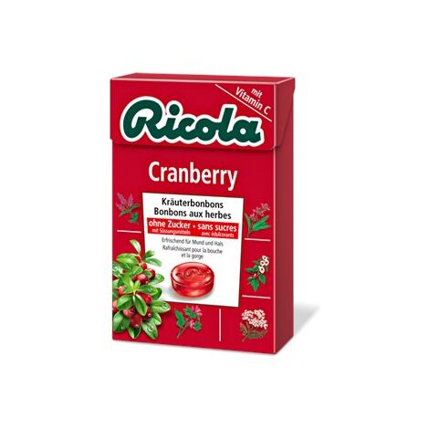 סוכריות ללא סוכר פטל חמוציות 50 גרם Ricola למכירה , 3 image