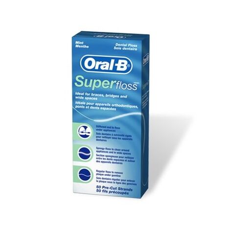 חוט דנטלי חוט דנטלי 50 יחידות super floss Oral-B למכירה , 2 image