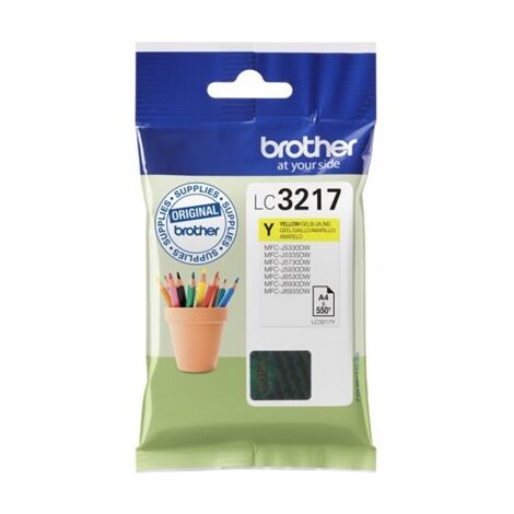ראש דיו  צהוב Brother LC3217Y למכירה 