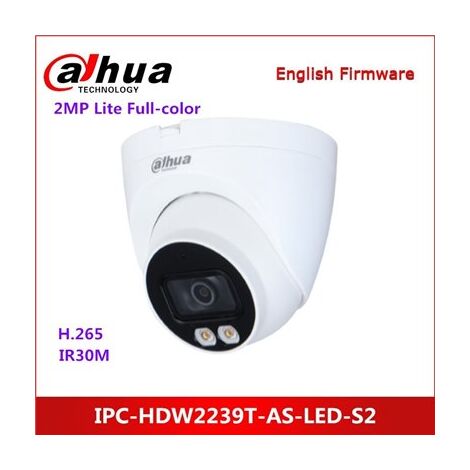 מצלמת כיפה Dahua IPC-HDW2239T-AS-LED-S2 HD למכירה , 3 image