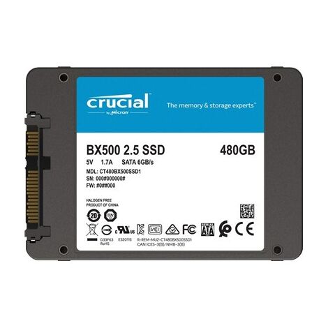 כונן SSD   פנימי Crucial BX500 CT480BX500SSD1 480GB למכירה , 3 image