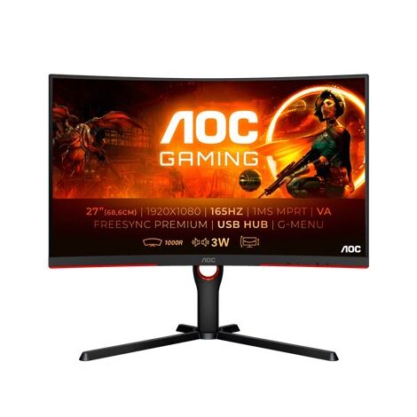 מסך מחשב AOC C27G3U  27 אינטש Full HD למכירה , 2 image