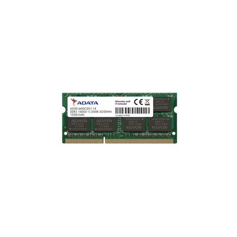 זיכרון  למחשב נייד 8GB 1600Mhz AData AD3S1600W8G11-S למכירה , 2 image