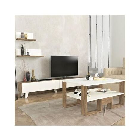 מזנון סט מזנון טלוויזיה ושולחן דגם אמריקה Geva Design למכירה 