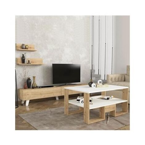 מזנון סט מזנון טלוויזיה ושולחן דגם גאיה Geva Design למכירה , 2 image