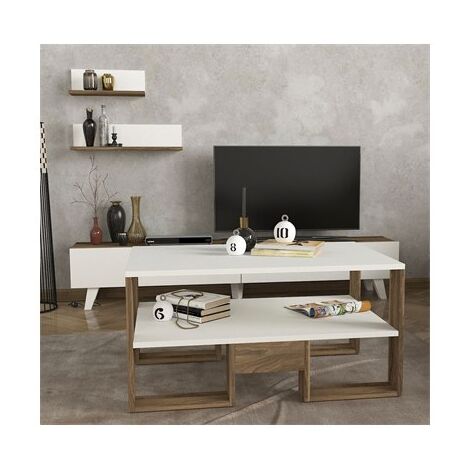 מזנון סט מזנון טלוויזיה ושולחן דגם אמריקה Geva Design למכירה , 3 image
