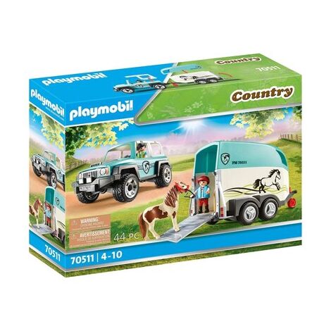 פליימוביל 70511 Car with Pony Trailer למכירה , 2 image