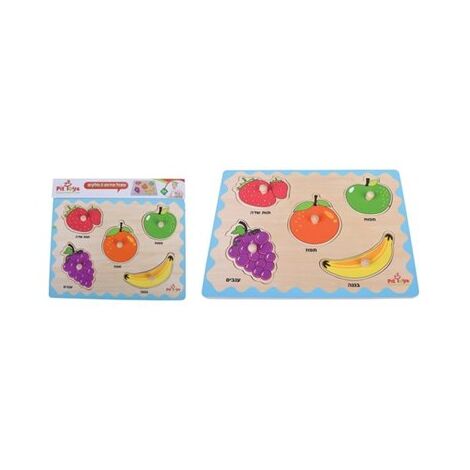 16076 פאזל כפתור הכרת פירות 5 חלקים Pit Toys למכירה , 3 image
