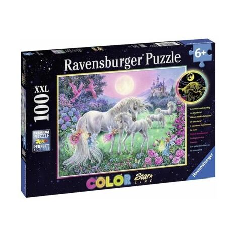 פאזל Unicorns in the Moonlight XXL 100 13670 חלקים Ravensburger למכירה , 2 image