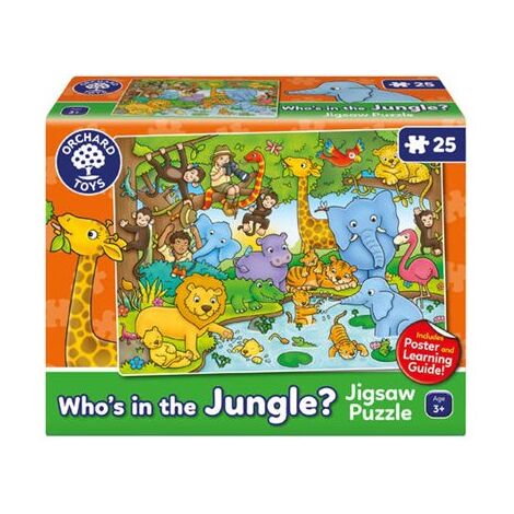 פאזל Who's in the Jungle 25 חלקים Orchard toys למכירה 