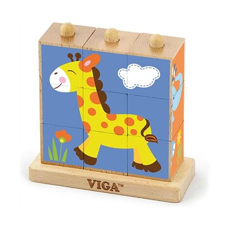 50834 פאזל קוביות חיות בר viga למכירה , 2 image