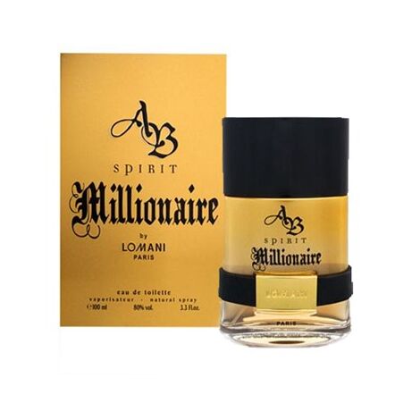 בושם לגבר A.B. Spirit Millionaire 100ml E.D.T  איי.ביי.ספיריט  מיליונר  לומני Lomani למכירה 