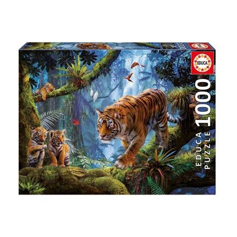 פאזל Tigers In The Tree 1000 17662 חלקים Educa למכירה 