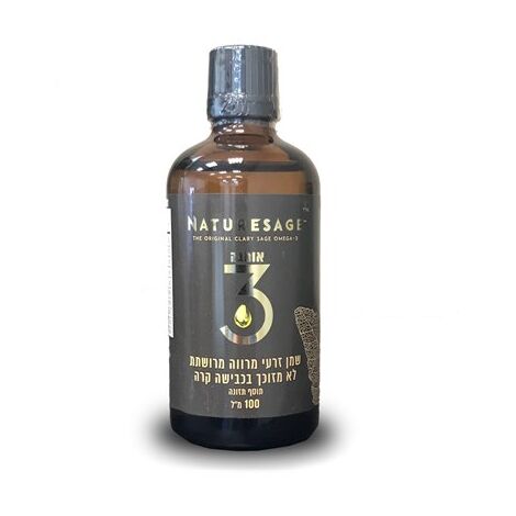 שמן אומגה 3 מרווה מרושתת 100 מ"ל Nature Sage למכירה , 4 image