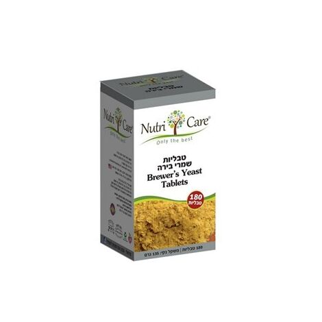 שמרי בירה 180 טבליות Nutri Care למכירה 
