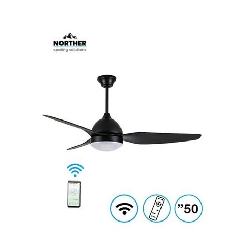 מאוורר תקרה Dolphin 50" NT-IP4450-LED-RC-WF CCT Wi-Fi ושלט Norther למכירה , 4 image