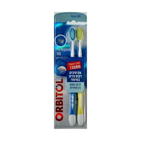 חוט דנטלי Extra Soft זוג מברשות שיניים Orbitol למכירה , 2 image