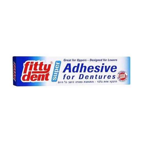 לשניים תותבות דבק לתותבות 40 גרם FittyDent למכירה , 2 image