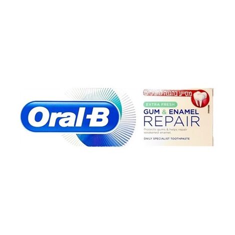 משחת שיניים GUM & ENAMEL REPAIR משחת שיניים רעננות מוגברת 75 מ"ל Oral-B למכירה , 3 image