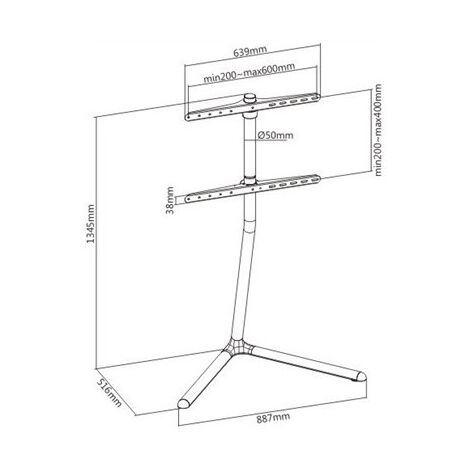 מתקן תליה לטלוויזיה FS888CV2 65"&lrm; Eazo למכירה , 4 image