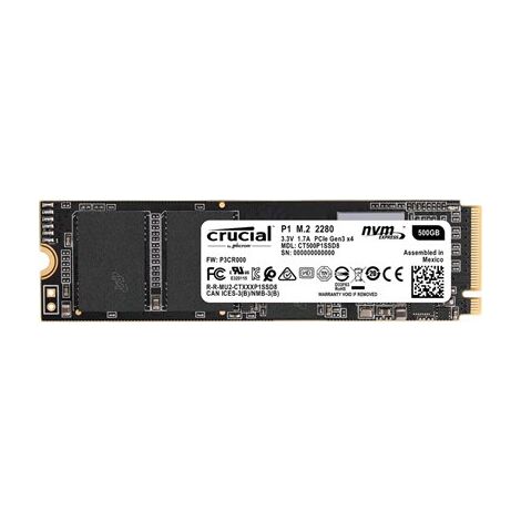 כונן SSD   פנימי Crucial NVMe CT500P1SSD8 500GB למכירה , 2 image